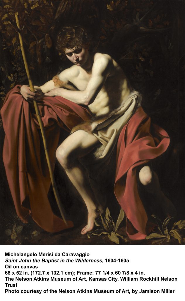 Caravagio's "Saint John the Baptist in the Wilderness."