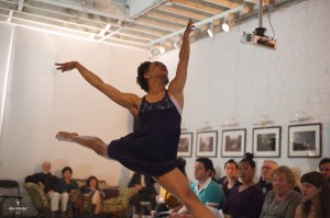 Natasha Ridley dances her solo "Searching for Light Part 1."  Photo: Sue Brenner. 