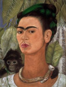 Frida Kahlo's "Self-Portrait with Monkey," 1938.