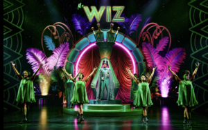 The Wiz puts on a show with his backup singers